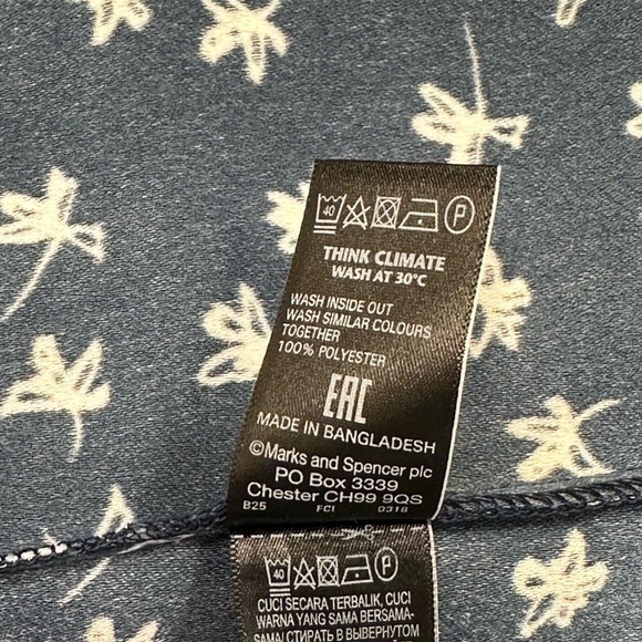 M&S Dress. Navy and White. UK size 14 US size 10 - Picture 6 of 9